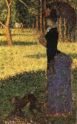 Georges Seurat Walk with the Monkey Germany oil painting artist